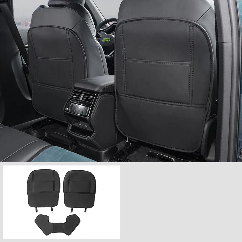 

Для Geely Monjaro KX11 2022-2024 Grand Koleos автомобильный коврик из искусственной кожи, противоударный коврик, противоударные коврики, защита спинки сиденья, аксессуары