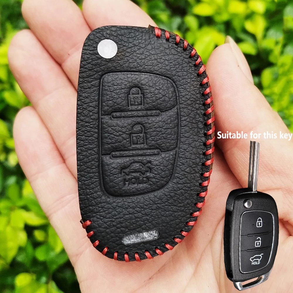 

Чехол для ключей Hyundai Ix35 Grand I10 для Hyundai Elantra 2017 Tucson Sonata Ix25 I20 Creta Santa Fe GLS Reina, держатель для ключей
