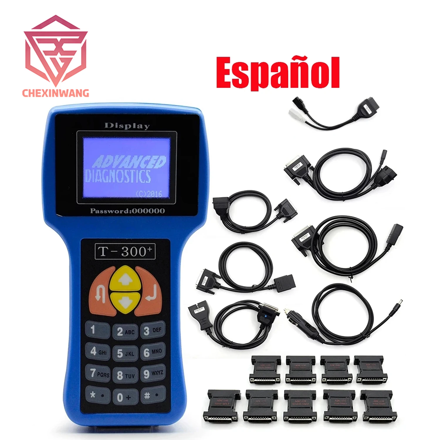 

Professional T Code Auto Key Programmer T300 Newest V17.8 T 300 T-CODE English or Spanish Blue/Black Cars T-300 Auto Transponder