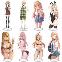 anime the changing my dress up darling cartoon acrylic standing statues model decoration toy figure kitagawa marin very cute