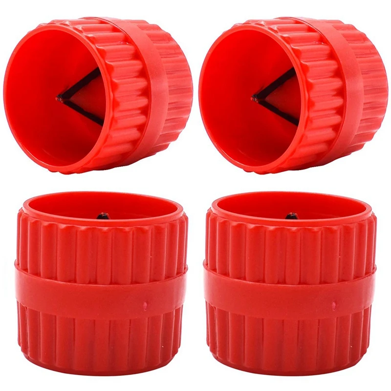 

4Pcs Inner-Outer Reamer Plumbing Tools,Pipes Tubes Deburring Cutters Pipe Reamer Copper Tube Reamer Tubing Chamfer Too