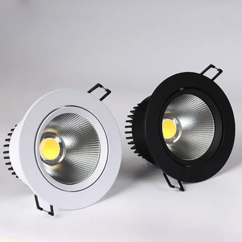 

Super Bright Recessed LED Dimmable Downlight COB 3W 5W 7W 12W 15W 20W 30W LED Ceiling Spot Light LED Ceiling Lamp AC 110V 220V