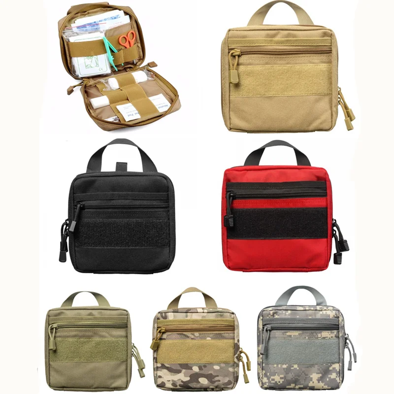 

Airsoft Tactical Molle Pouch Utility EDC Tool Bag Military Camping Hiking Hunting First Aid Medical Kit Waist Pack Bags