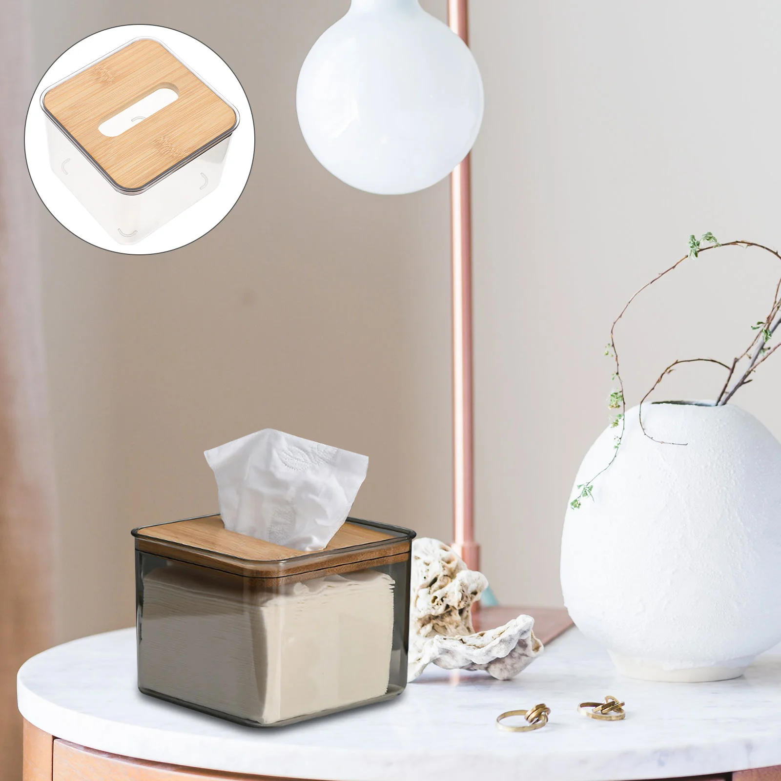 

Toilet Paper Holder Woodsy Decor Napkin Dispenser Tabletop Decor Napkin Box Make Vanity Tissue Container