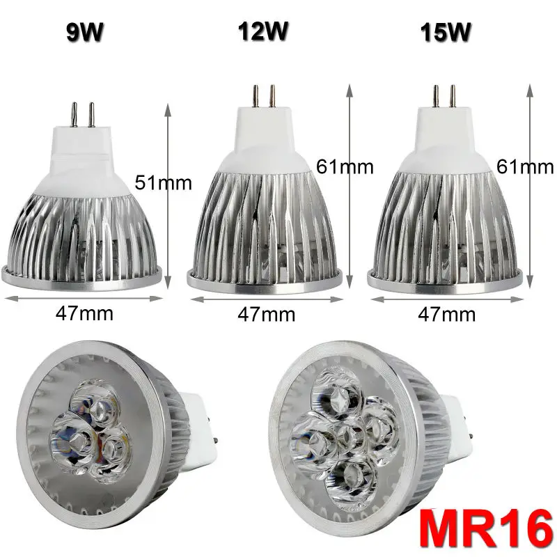 Светодиодный прожектор лампочка E27 9W 12W 15W 220V красный и зеленый GU10 теплый белый E12