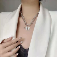 korean fashion love necklace ladies light luxury niche design collarbone chain 2022 girl party wedding commemorative necklace