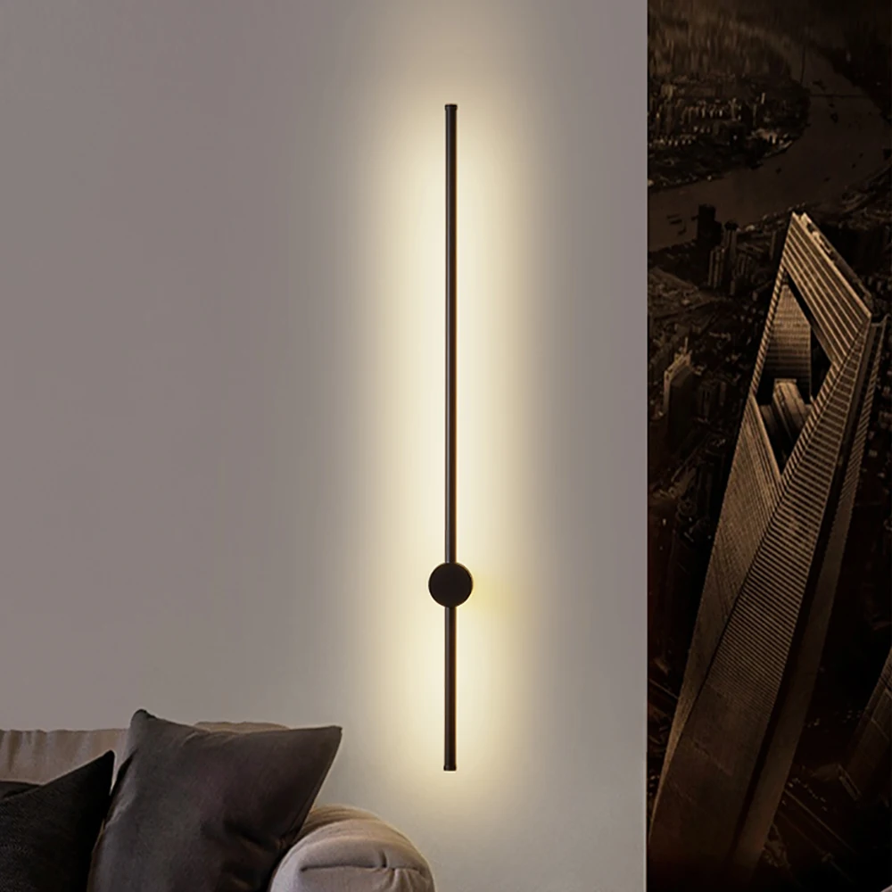 Modern LED Long Wall Light Fixture Adjustable Aisle Living Room For Home Decoration Bedroom LED Strip Wall Sconce Lamp Lighting
