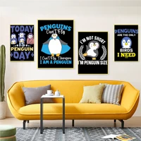 penguin anime posters for living room bar decoration home decor