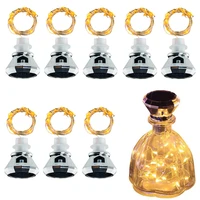 12 1pcs solar diamond shaped wine bottle cork lights copper wire 2m 20leds fairy garland lights string for wedding party vase