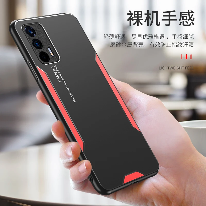 

Realme GT 5G Neo2 2T 3 GT2 Pro Luxury Case Laser Carving Metal Back Cover Realme GT NEO Explorer Master Shockproof Protect Shell