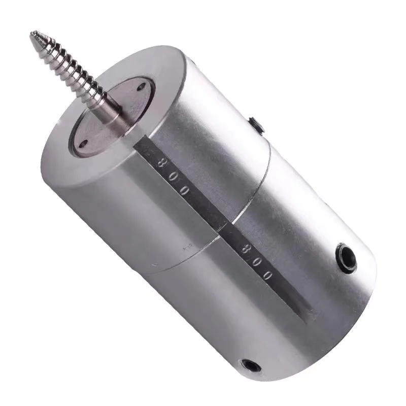 Aluminum Eccentric Chuck M33x3.5 Threaded with Wood Screw and Scale for Woodworking Lathe Multi-Angle Rotation Ha