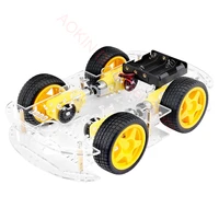 smart robot car chassis kit with speed encoder 4wd battery box for arduino