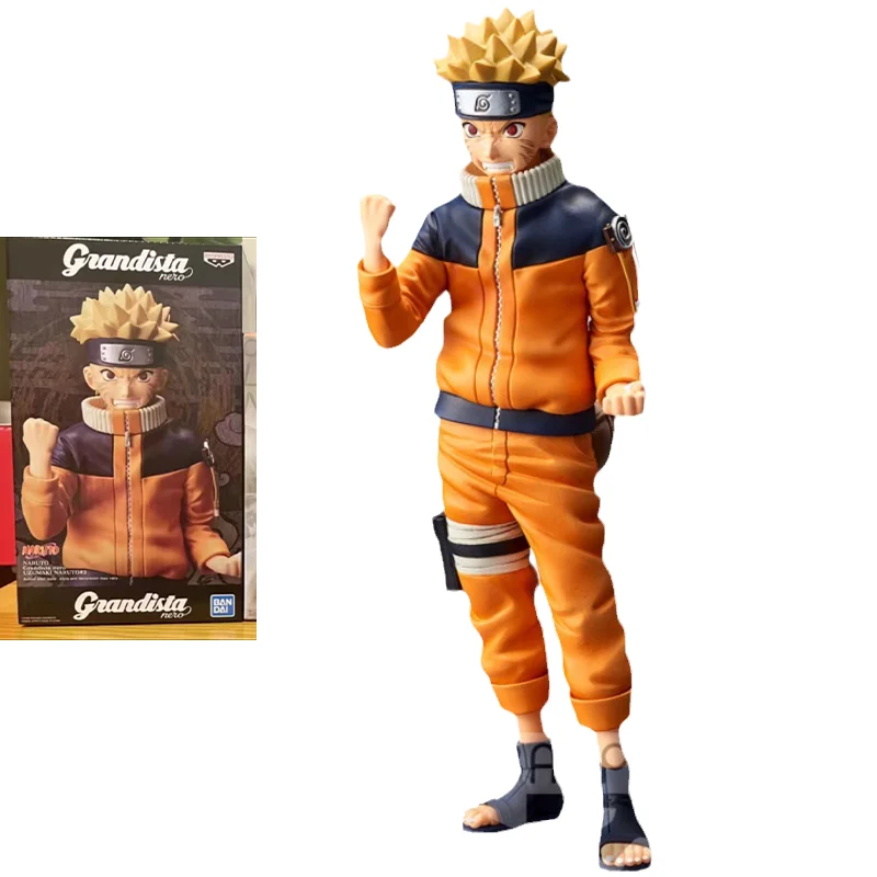 

Bandai Genuine Naruto Anime Uzumaki Naruto Action Figures Collectible Model Grandista Nero Childhood Toys Gifts for Kids