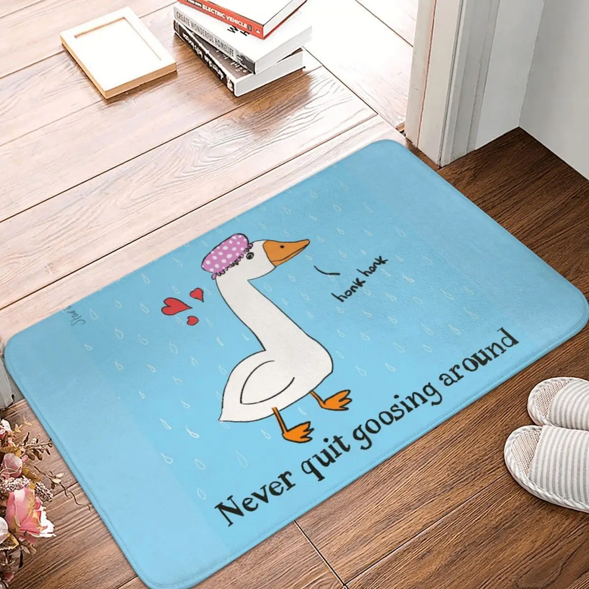 

Never Quit Goosing Around 50% Charity Contribution To Vine Bath Door Mat Rug Carpet Decor Entrance Living Room Home Kitchen Duck