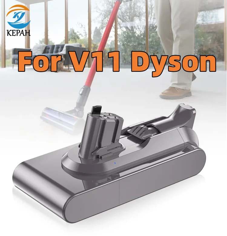 Фото Аккумулятор V11 5000-12800 мАч, 25,2 В для Dyson V11 SV15 SV16 SV17 SV18 SV22, V11, пылесос с пушистыми животными, литий-ионный аккумулятор №1