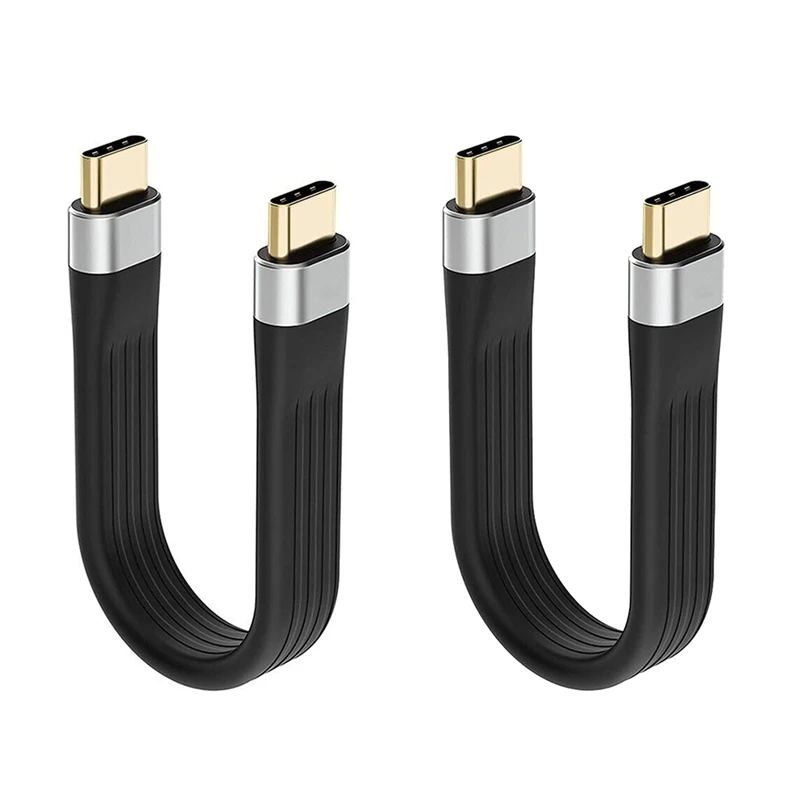 

Лидер продаж, 2 шт., внешний аккумулятор 4K стандарта USB C 3,1 Gen 2, видеокабель типа C 10 Гбит/с PD 60 Вт 3A, быстрая зарядка для Nintendo Switch