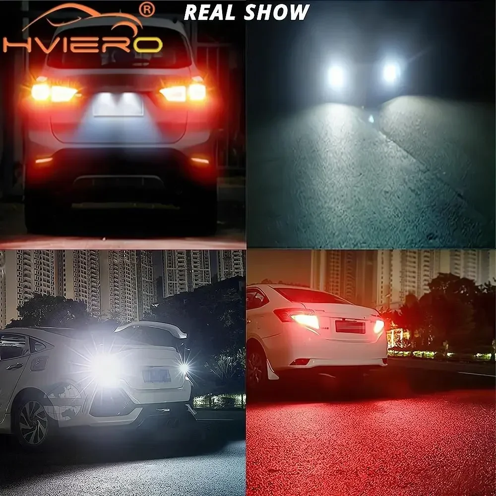 2 шт. автомобиль 1156 1157 BAY15D P21 5 Вт обратный светодиодный указатель поворота