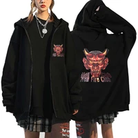 stranger things jackets anime hoodies long sleeve hoodie pullover zipper tops unisex sweatshirts hip hop streetwear sweatshirt