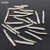 100 natural freshwater pearl pendant aa grade baroque toothpick beads charm making diy necklace earring accessories 2pcsbag