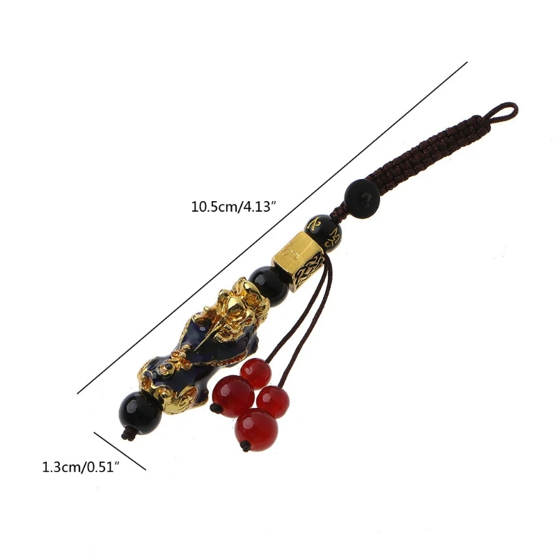 Автомобильный брелок для мужчин термохромный ключей Pixiu Lucky Car Keychain