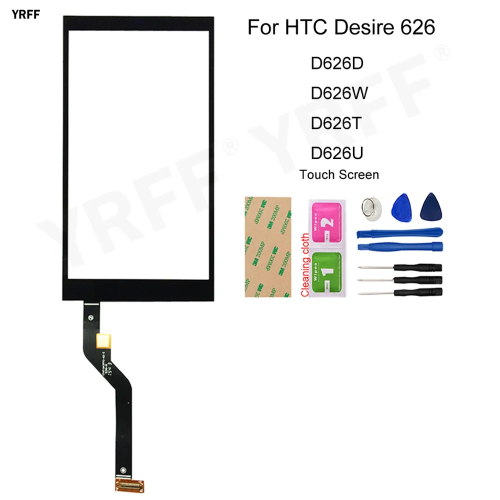 

Сенсорный экран 5,0 дюйма для мобильного телефона, передняя внешняя стеклянная панель, датчик для HTC Desire 626, дигитайзер сенсорного экрана D626G ...