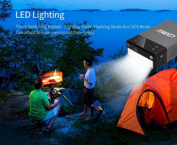 CARKU новейший дизайн 1000A 12 автомобильный стартер с функцией воздушного насоса