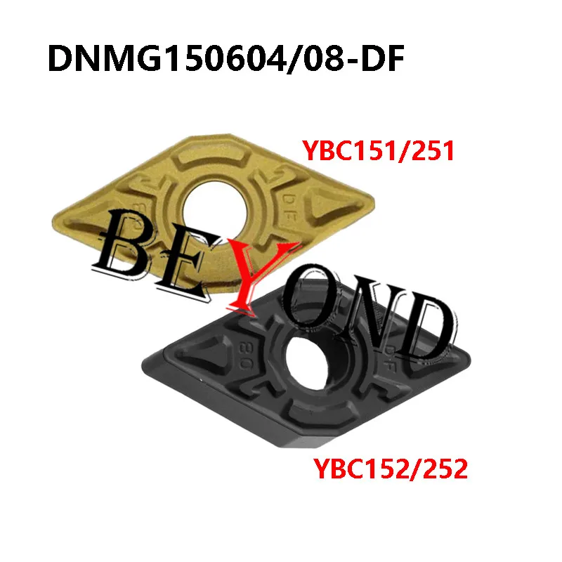 DNMG150604-DF YBC251 YBC152 DNMG150608-DF YBC252 YBC151 100% оригинальные карбидные вставки DNMG 150608 150604