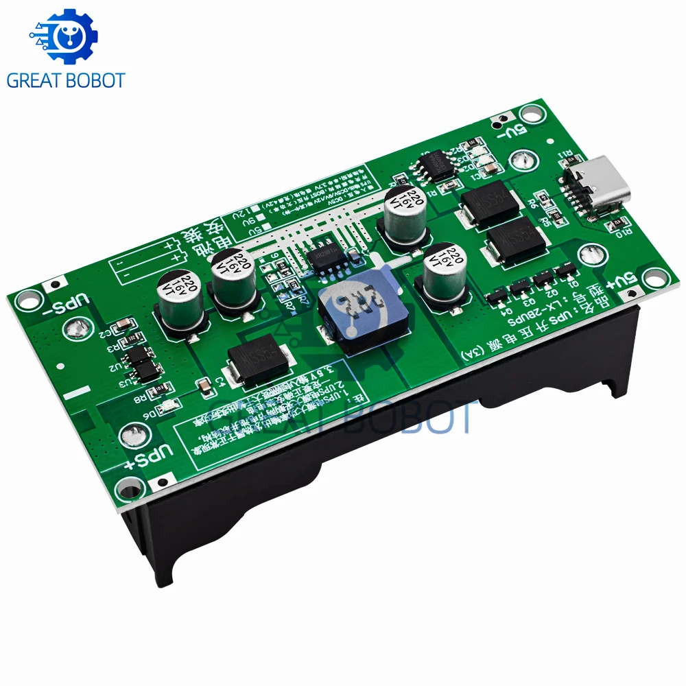 USB Type-C 15 Вт 3 А 18650 Φ повышающий бустер быстрая зарядка USB-источник