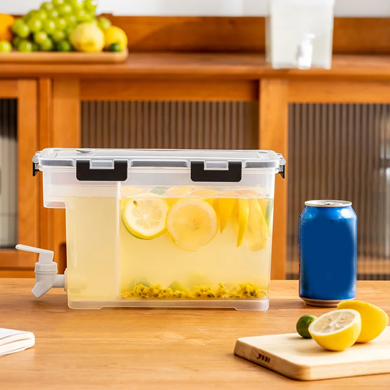 Диспенсер для холодной воды большой емкости с чайником фруктового чая и местом