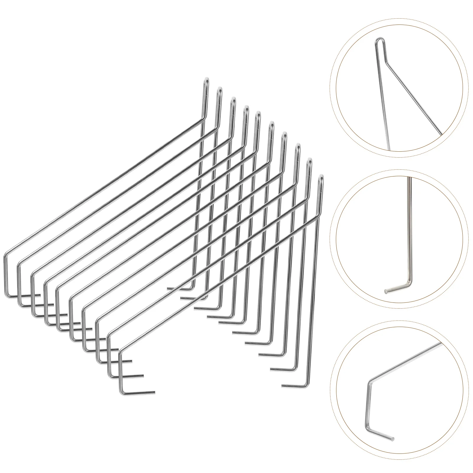 

10pcs Stainless Steel Shelves Support Hooks Punch Free Shelf Hooks Decorative Shelf Brackets Heavy Duty Hooks Shelf Supports