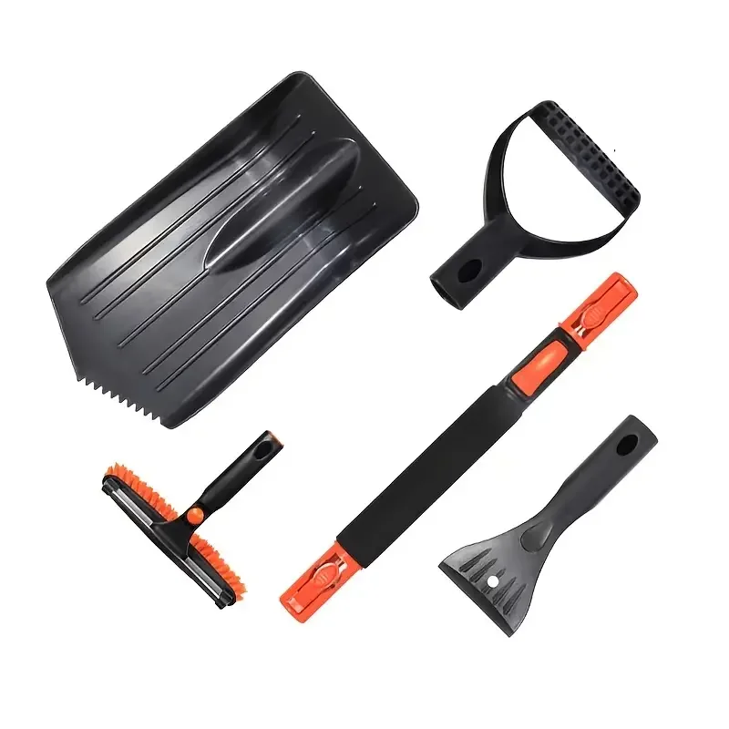 

Free Shipping 5pcs 47" Extendable Car Snow Brush And Snow Shovel With Squeegee Ice Scraper Foam Grip Snow Cleaning Tools Car Ac