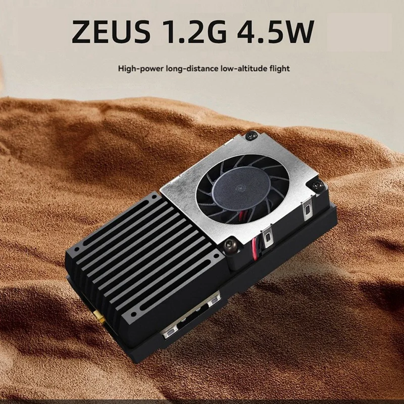 For HGLRC ZEUS 1.2G 4.5W VTX 8CH FPV Video Transmitter 25Mw/800Mw/4.5W Long Range RC Drone