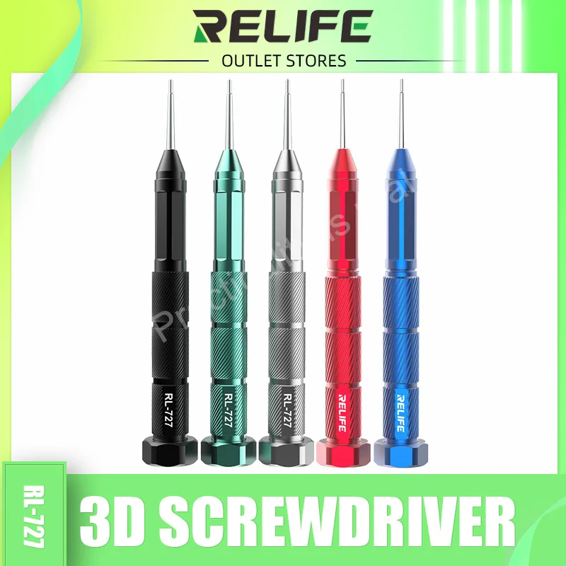 

RELIFE RL-727 3D Precision Screwdriver Set 3D Batch Header Phone Computer Repair Disassembly Bolt Screwdriver Phone Repair Tools