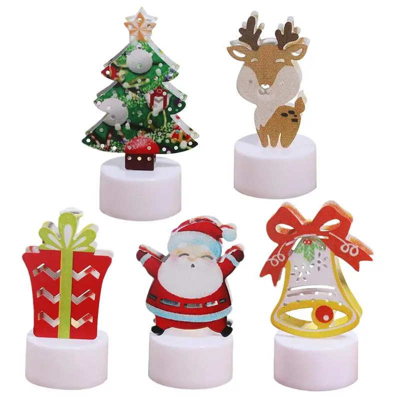 

Christmas Theme Flameless LED Candle Creative Flameless Candle Halloween Christmas Decor Candle Light