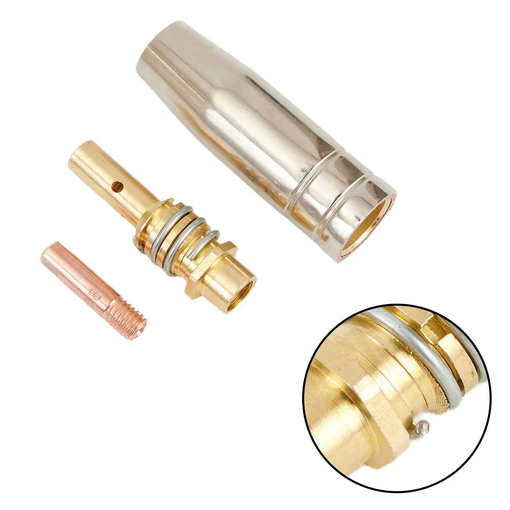 

3pcs Torch Welding Nozzles Soldering Supplies For Welder Binzel 15AK Conductive Tip Holder Machine Tool Accessories