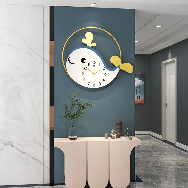 Настенные часы простые модные оригинальные Мультяшные настенный кронштейн для