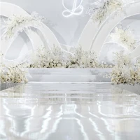 10m32 8ft pet white aisle runner gold wedding mirror carpet rug silver runnt stage diy church banquet party backdrop decoration