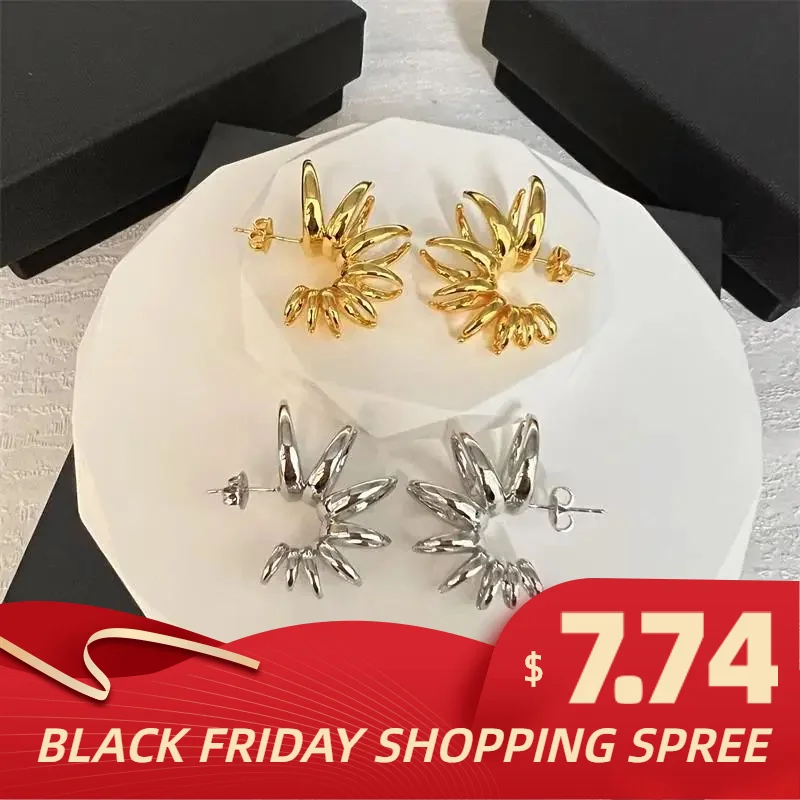 

BV Earrings Fashion & Trend Personality All-Match Cold French Minority Design Advanced Sense Female