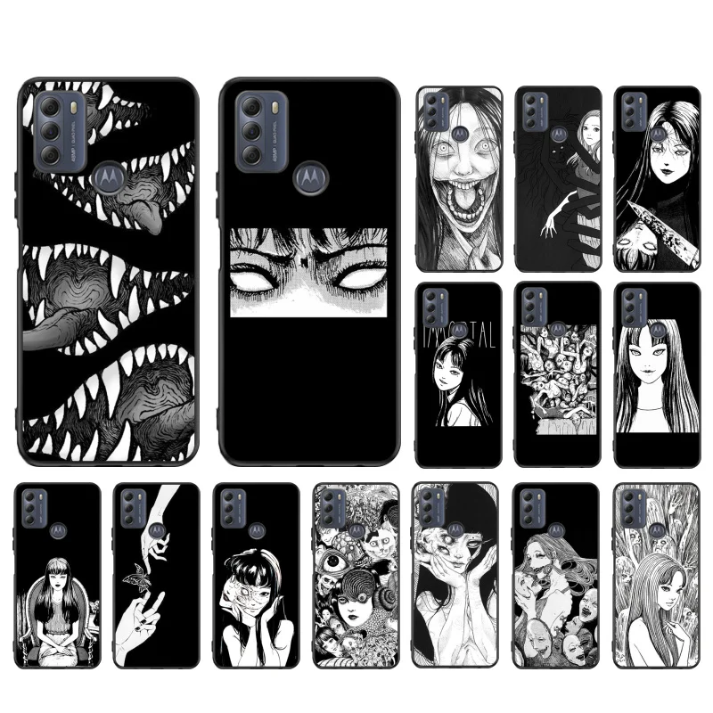 

Junji Ito manga Phone Case for Moto E22i E22 E32 E40 E20 Edge X30 20 Lite 20Pro 30 Neo Ultra Fusion E7Power E7 E6 Plus
