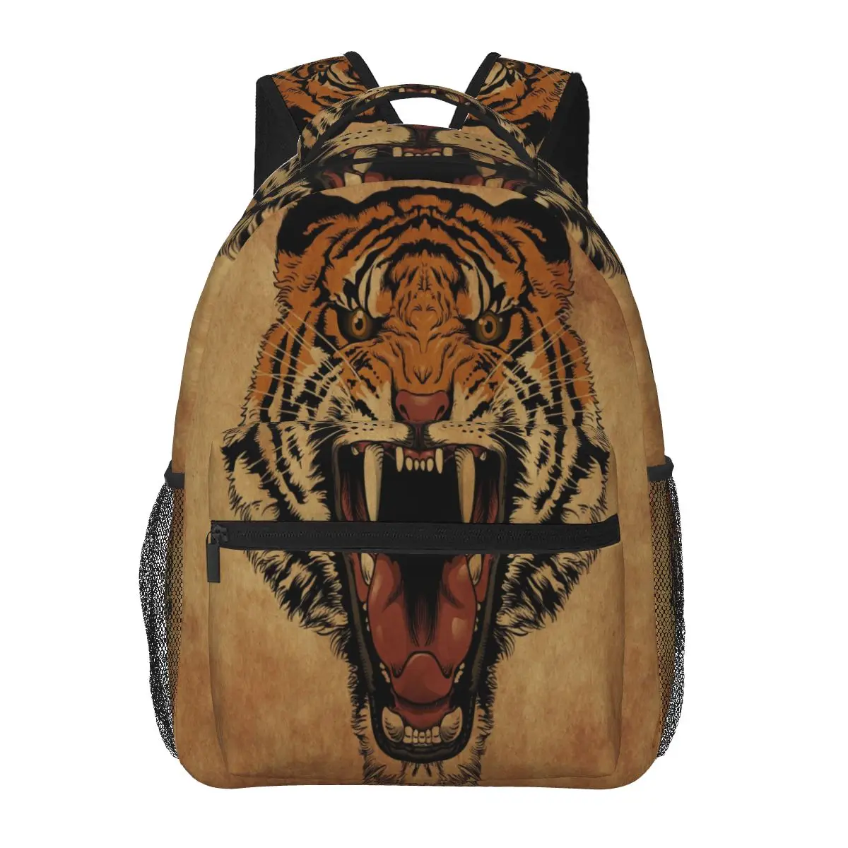

Женский винтажный рюкзак с тигром, модная школьная сумка для мужчин и женщин