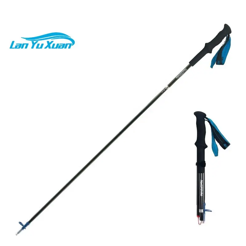 

Палка Naturehike ST08 Складная из углеродного волокна, 4 направления, Ультралегкая телескопическая для альпинизма, для прогулок и бега