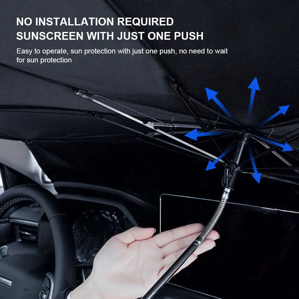 Солнцезащитный козырек складное ветровое стекло экозащита от солнца гибкость 360