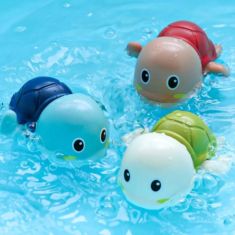 Summer Bathroom Bath Shower Baby Clockwork Swimming Children Play Water Cute Little Duck Bathing Bathtub Toys For Kid Gifts