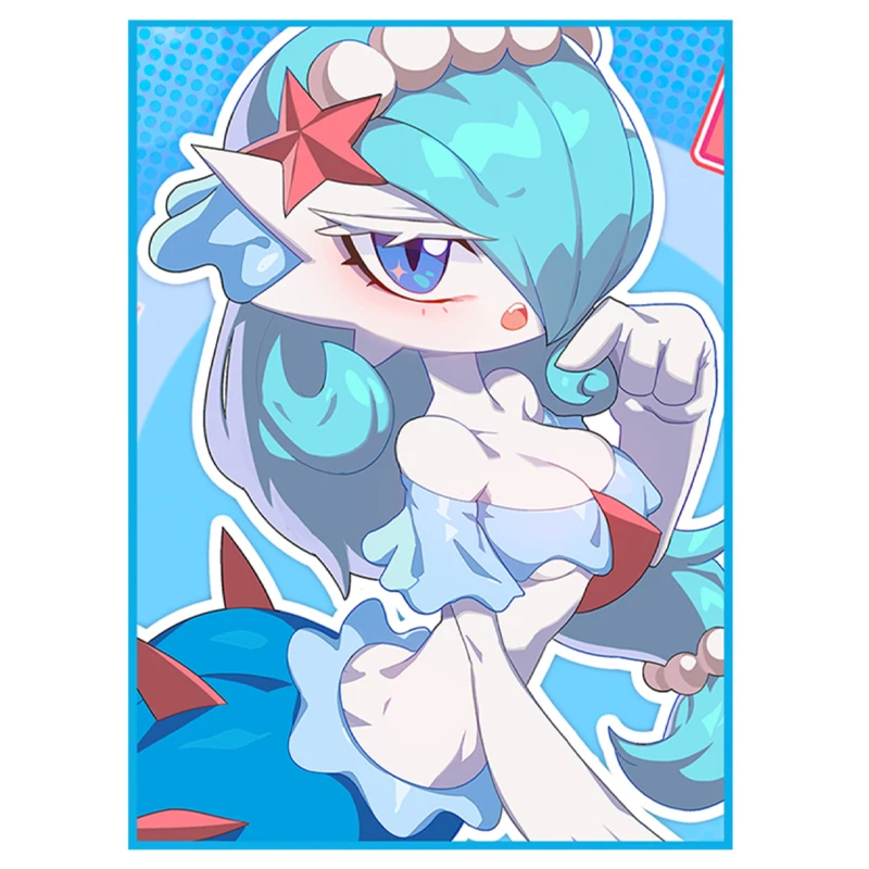 

Diy Self Made 66X91Mm 60Pcs/set Pokemon Ptcg Gardevoir Card Cover Color Flash Kawaii Collection Dtcg Card Protective Case