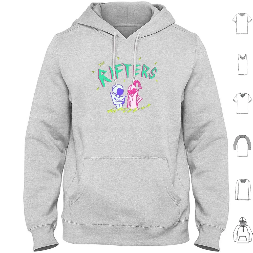 

The Rifters Hoodie cotton Long Sleeve Rifters Space Drifters Obscure Band Futuristic Retro Astronaut Shoegaze Cosmos