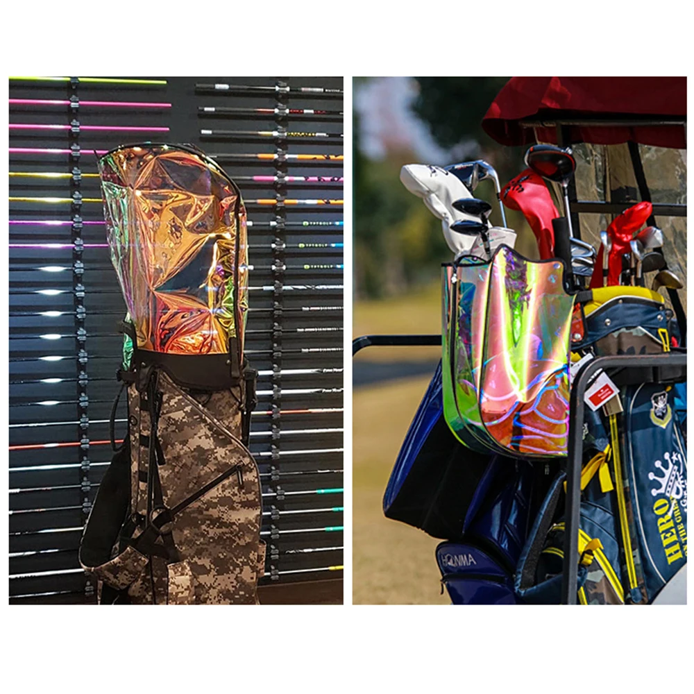 Pgm 2023 New Golf Bag Cap Universal Colorful Ball Cap Men And Women Transparent Ball Cap Qb072 Colorful Light Ball Cap
