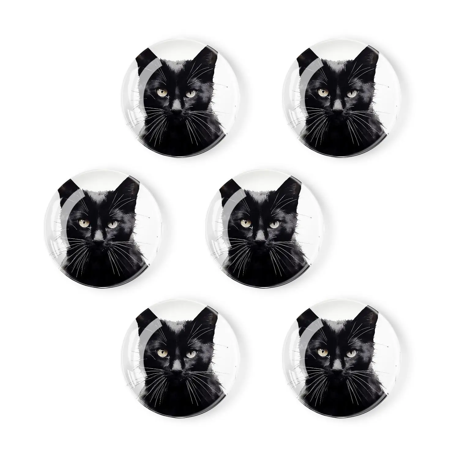6 магнитов милые магниты на холодильник сверхпрочные пантера животных черный