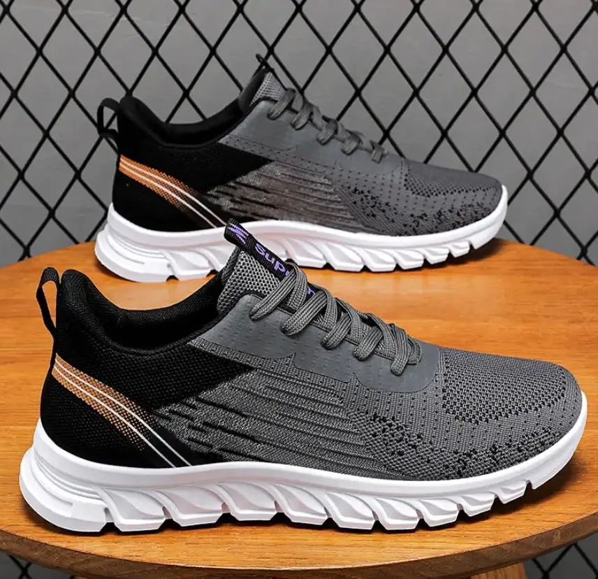 Mesh Summer Breathable Outdoor Running Shoes Lightweight Sneakers Tennis For Men