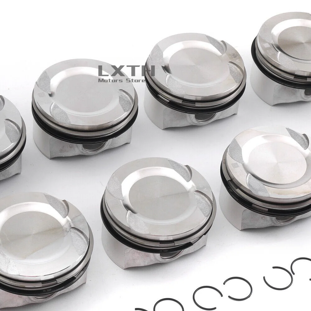 Набор 8 поршней и колец STD A 11257613626 11257574822 11257576475 Для BMW 550i 750i X5 F10 F02 F07 E70 E71 N63B44A 4