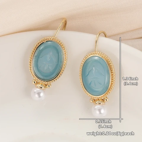 Серьги-капельки NovoPublic золотого цвета